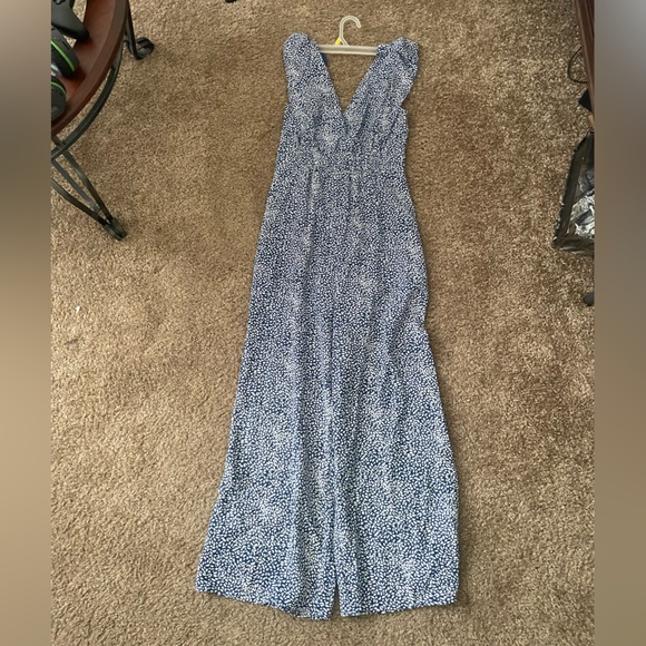 Size Small Blue And white Jumpsuit - Picture 2 of 5